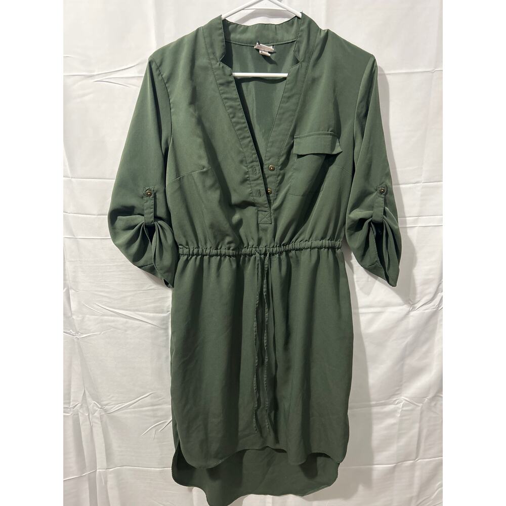 NWOT Merona Army Green Shirt Dress